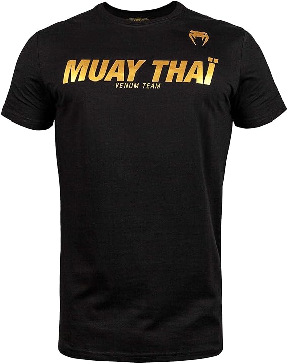 Venum Muay Thai VT T-Shirt - Black/Gold - XL