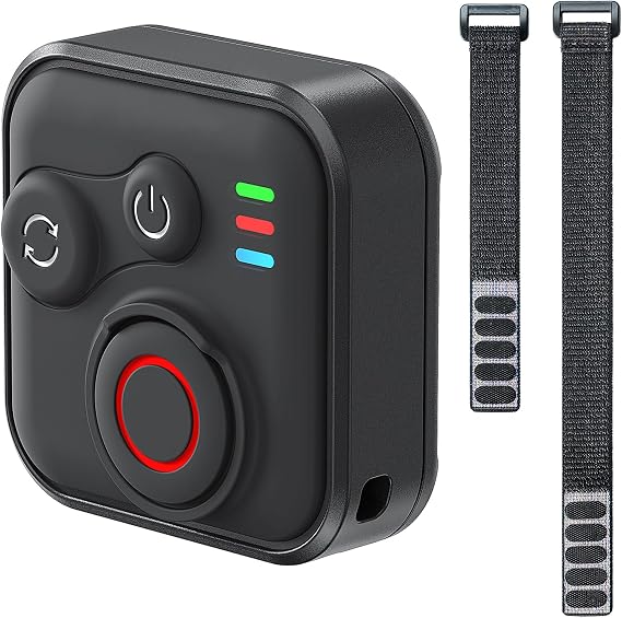 Bluetooth Remote Control for Insta360 X5/X4/X3/Ace Pro 2/Ace Pro/GO3S/GO3/GoPro Hero 13/12/11/IOS/Android Smartphone Cameras Accessories 50m Range Waterproof 96h Duration Fast Charging BT5.1 Type-C
