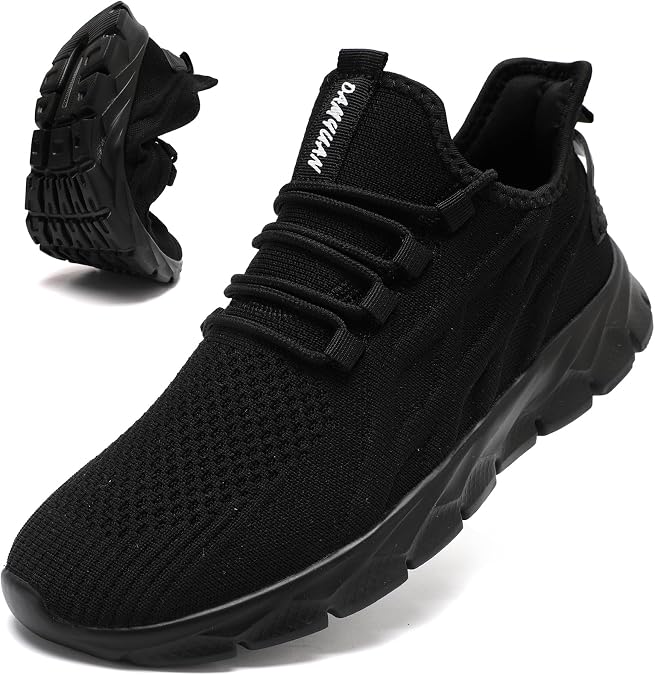 Trainers Shoes for Men Running Lightweight Non Slip Breathable Gym | Breathable Mesh Upper | Non-Slip Sole | Lightweight Slip-On Fit | Soft Inner Feel | Men's Gym, Badminton, Walking, Jogging
