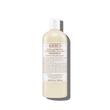 Kiehl's - Grapefruit Bath + Shower Liquid Body Cleanser, Smooths Skin | Foaming Body Wash for Maintaining Moisture & Smoothing Skin - Aromatic Bath + Shower Experience