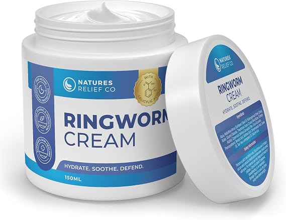 Ringworm Skin Care Cream 150ml | Fast-Acting Relief | Non-Greasy, Quick-Absorbing Formula with Tea Tree & Thyme Oils | Natural Daily Care