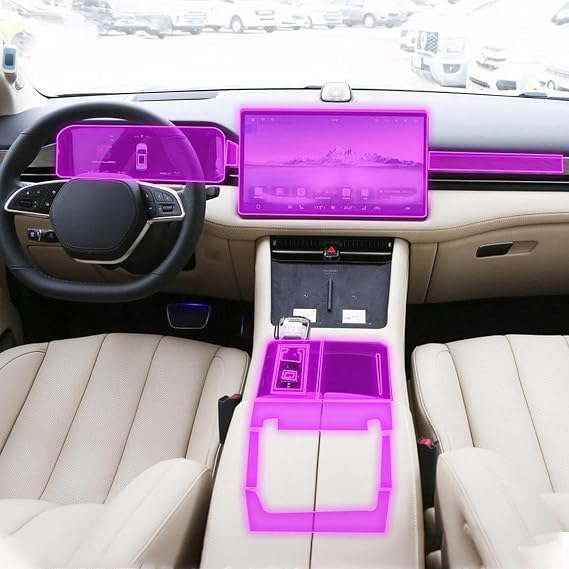 Car Interior Film Dashboard Piano Board Shift Center Console Anti-Scratch Transparent TPU PPF Film,for Seres Aito M7 2022 2023