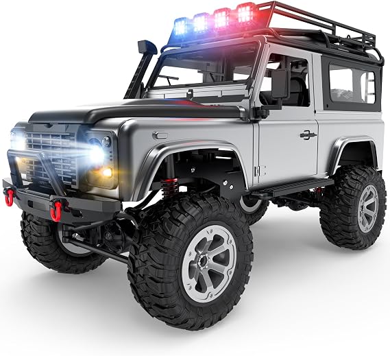 DEERC Radio Control Off-Road RC Crawler RC Car for Kids and Adults 1/12 4WD All-Wheel Drive Remote Control Car RC Car Toy Car with Brake Function RTR 120 Minutes Operation Time Gift for Children