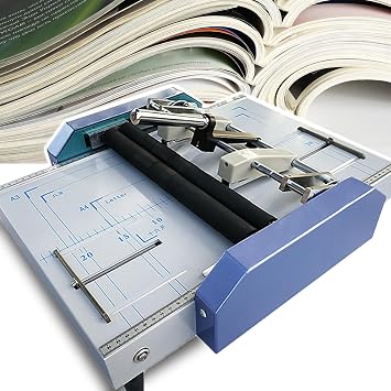 A3 Folding Binding Machine Manual Paper Booklet Folder Booklet Making Machine Folding Staple Book Binding Machine Pamphlet Stapler for Printing Factories and Schools