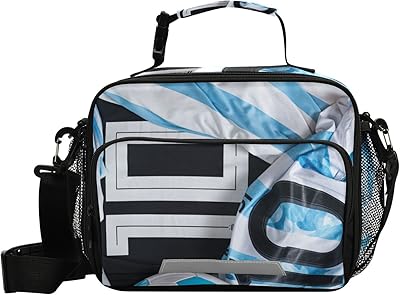 Jersey 10 Lunch Bag for Women Men Soccer World Cup Insulated Cooler Tote Bag with Adjustable Shoulder Strap Large Capacity Reusable Leakproof Picnic Lunch Box Outdoor for Adult Office