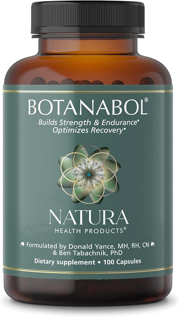 Natura Health Products Botanabol Rhaponticum & Shilajit Strength 100ct | Cordyceps & Cissus Quadrangularis support endurance, exercise recovery and lean muscle development, ecdysteroid blend*