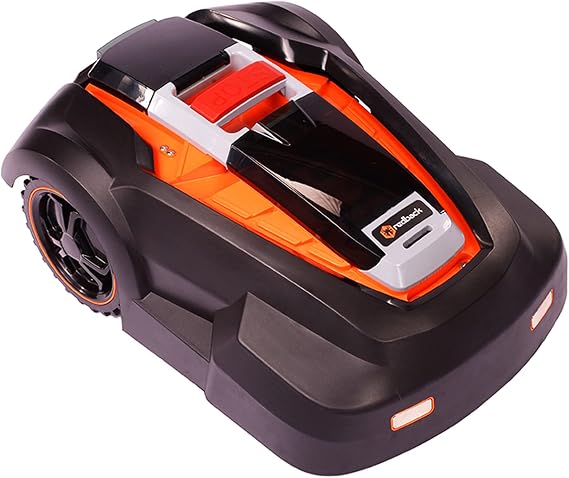 Robotic Lawn Mower, For Cutting Up To 1/4 Acre, 2025 Programming, Adjustable Trimming Height, Includes Self-Installation Kit, 50% Incline, Low Noise 65dBA, Rain Sensor
