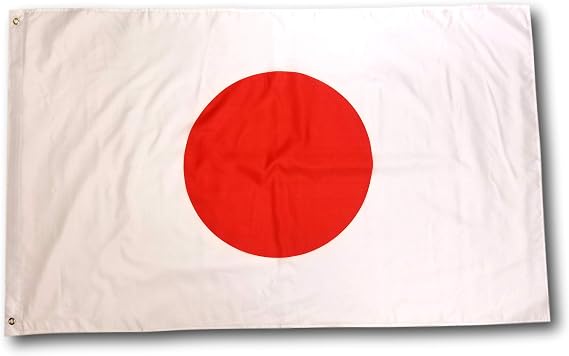 3x5 Japan Flag, Red and White, 3x5