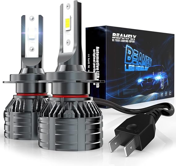 H7 LED Headlight Bulbs 16000LM, Car High/Low Beam Lamps