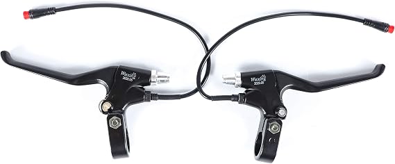 EBIKELING 1 Pair Left & Right Waterproof Electronic Brake Lever Set for Electric Bicycle, Handle Grip Brake Accessory for e Bike, Long Use Bike Brakes