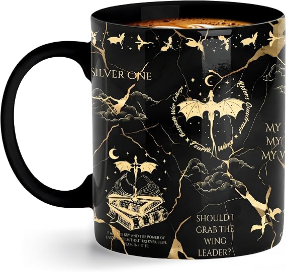 Fourth Gift Merch, Fourth Wing Dragon Mug, 11OZ Forth Wing Merch Coffee Mug, Bookish Dragon Merchandise for Book Lovers