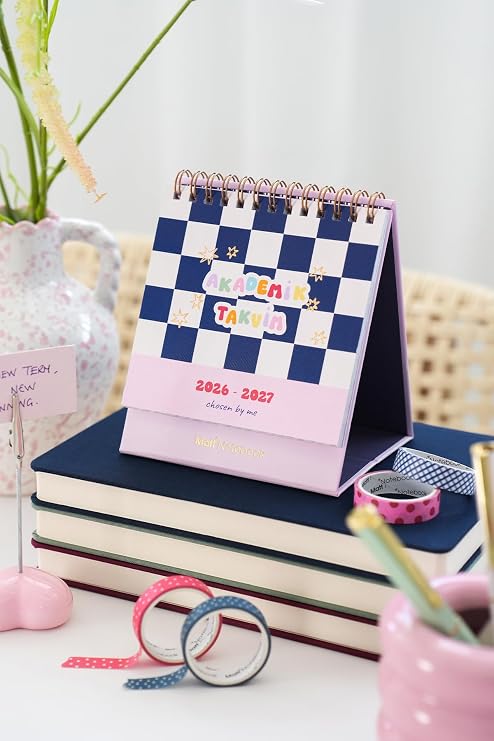 Matt Notebook 2026-2027 16 Aylık Akademik Masaüstü Takvim