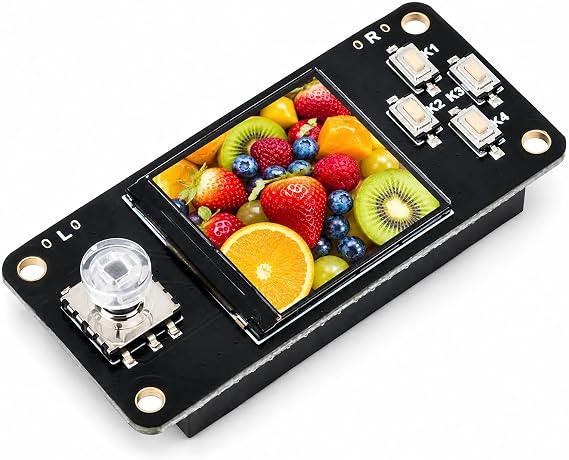 1.3inch LCD Display Module, Embedded ST7789 Driver, 240240 Resolution IPS Screen 65K RGB Color SPI Interface,for Raspberry Pi Zero/Zero W/Zero WH/2B/3B/3B+/4B, a Joystick and Six Buttons