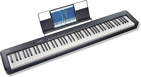 Casio CDP-S110BK dijital piyano, 88 ağırlıklı tuşlu, siyah