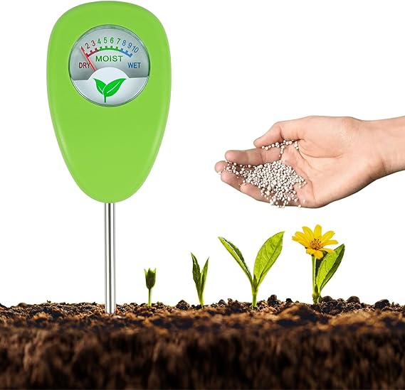 Soil Moisture Meter, Plant Water Monitor, Soil Water Indicator | Portable Gardening Moisture Tester, for Garden Care, Lawns, Agriculture and Indoor/Outdoor Plants(No Batteries Required)