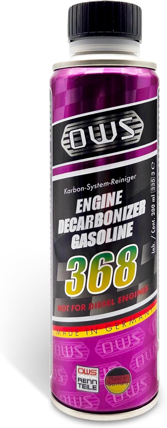 OWS 368 Engine Decarbonizer Benzin Additiv 6x300ml Motorspülung & Drosselklappenreiniger Entfernt Ablagerungen in Ventilen & Einspritzdüsen Reduziert Verbrauch & Emissionen