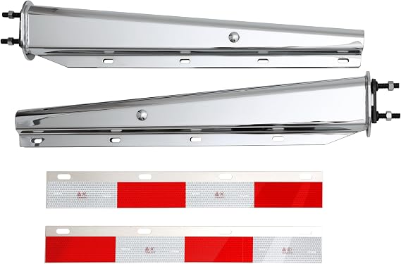 TBOZZ Stainless Steel Straight Spring Loaded Mud Flap Hanger 2.5" Bolt Spacing,30" Length