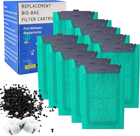 10 Packs Carbon Filter Cartridges for Tetra EasyCrystal Filter Pack C250/300, Replacement Filter Cartridges for Tetra EasyCrystal, for Fast and Clean Filter Replacement (10 Packs)