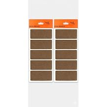 Dikdörtgen Yapışkanlı Mobilya Altlığı (2 Plaka x 5 Adet) - 9x4.5 cm Kesilebilir Ağır Eşya ve Koltuk Koruyucu Ped