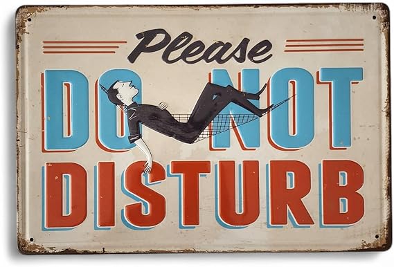 Metal Dekor Levha Do Not Disturb