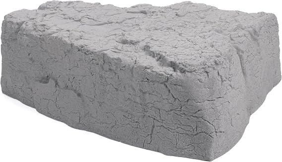 RTS Companies 5620-00101T-70-81 RTS Home Accents Armor Stone Landscape Rock, Gray, 26.59", 35" W x 26.6" D x 14" H, Left Triangle