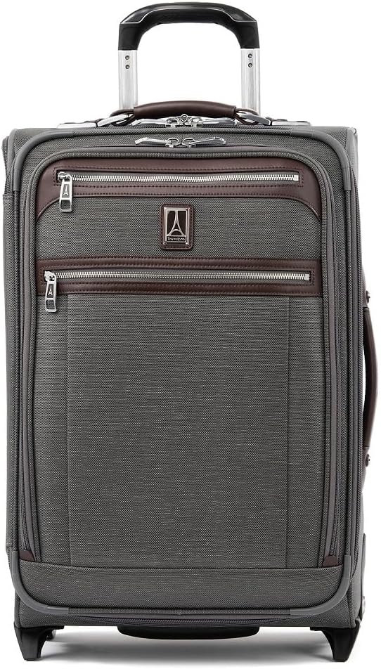 Travelpro Platinum Elite Carry-On Luggage Upright, Grey, 22-Inch