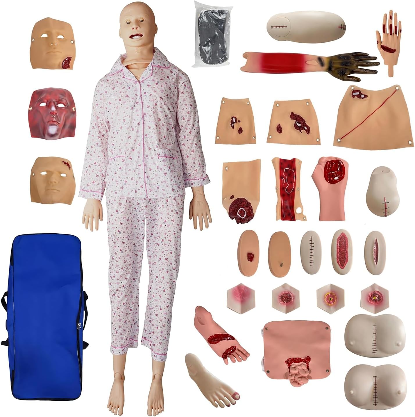 Pflege Trainingsmannequin Medizinisches Mannequin Training Multifunktionale Patientensorgfalt Fähigkeiten Trainingsmannequin 4 Dekubitus Pflegemodulen 16 Fortgeschrittenen Trauma Modulen