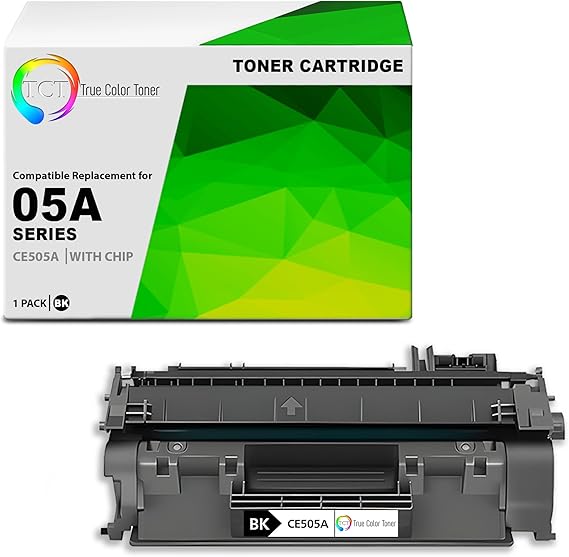 TCT Toner Cartridge - Compatible Replacement for HP 05A CE505A Black, Works with HP LaserJet P2030 P2035 P2055 (2,300 Pages) - HP 05A Toner Cartridge Black