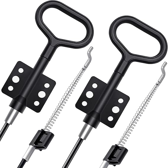 Recliner Pull Cable Replacement Parts, D-Ring Release Pull Handle with S Tip for Sofa and Couch Recliner Repair, Exposed Length 5Inch - 2 Pack