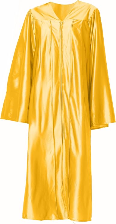 GraduationForYou Shiny Choir Robe (Loose, 54 (5'9" - 5'11"), Gold)
