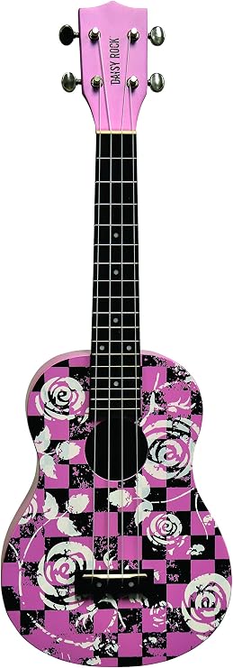 Daisy Rock Concert, 4-String Ukulele, Punk Pink (DRU-3)