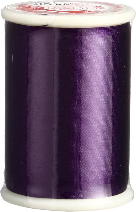 Superior Threads Tire Silk #50 3-Ply 50-Weight High Sheen Silk Embroidery Quilting Sewing Thread - 109 Yard Spool (#130 Purple Plum)