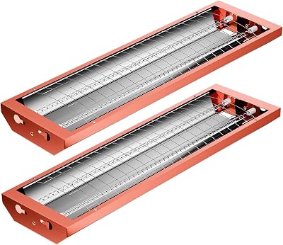 2pcs Infrared Paint Curing Baking Lamp,2000W Heat Lamp Paint Booth Heater Light,Baking Infrared Paint Curing Lamps for Car Painting, Local Paint Drying, Putty Drying, Furniture Local Drying