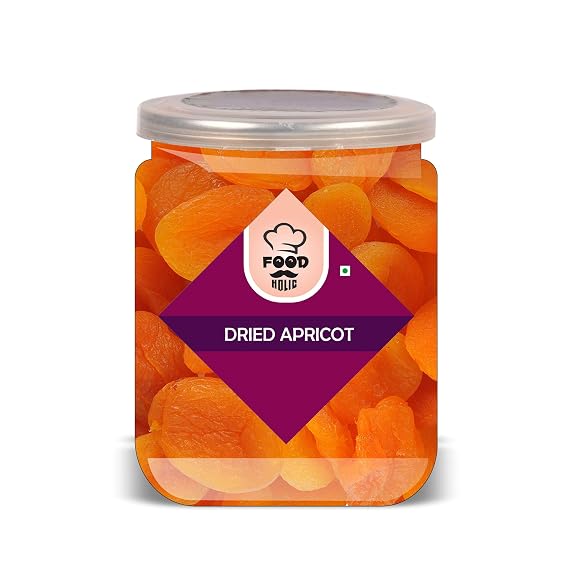 FOOD HOLIC Dried Apricot 300 Gram Airtight Container