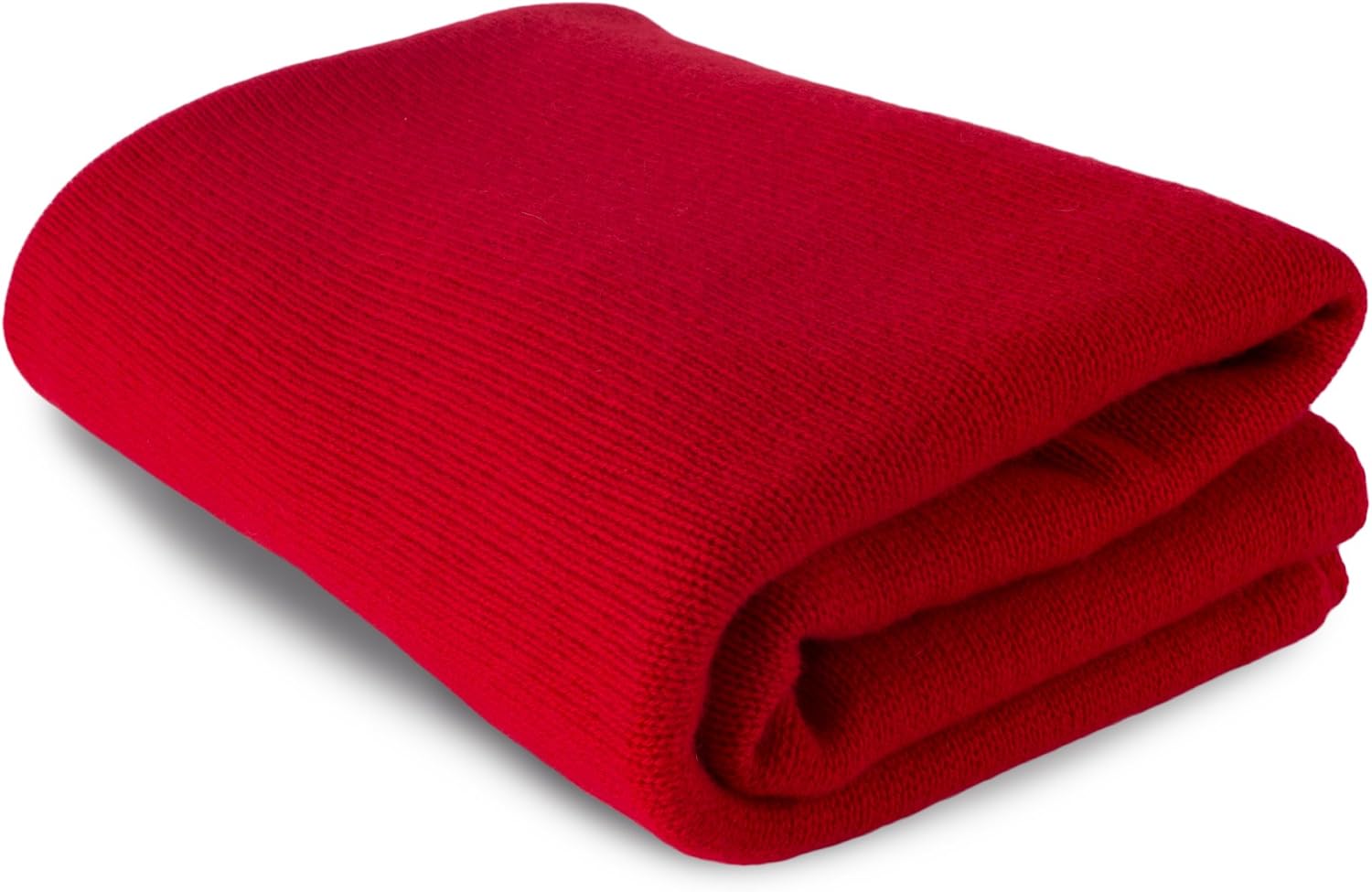 Love Cashmere Soft 100% Cashmere Sofa Throw Blanket - Red - made in Scotland