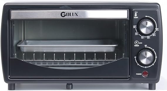9.6L 4 Slices Countertop Toaster Oven 9.6L 4 Slices Compact Size | Even Heating, For Toast, 8" Pizza, Bake and Broil, In Apartment, Dorm, Suitable For 2-3 Persons
