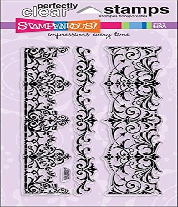 Stampendous Perfectly Clear Stamp Set, Elegant Borders Image