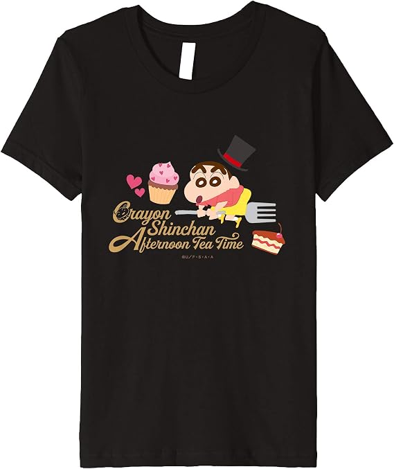 Kids Crayon Shin-chan Magic Hat and Shin-chan's Tea Time Premium T-Shirt