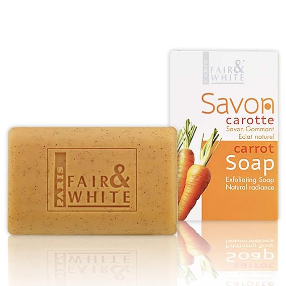 FAIR & WHITE Original Exfoliating Soap - Repairing & Nourishing, 200g / 7oz with Carrot Oil