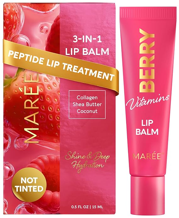 MAREE Lip Balm Hydrating Lip Butter Moisturizer For Very Dry Lips Balsamo Labial Hidratante de Labios