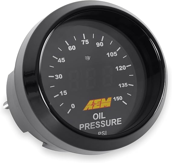 AEM 30-4407 0-150 PSI Oil Pressure Gauge