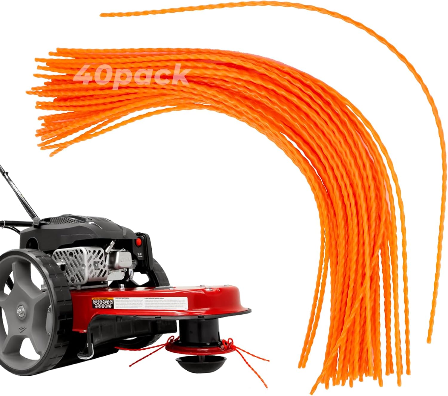 21884 String Trimmer Line Replacement for Earthquake 600050V Walk-Behind String Mowers, 21.25" x .155" Heavy Duty Trimmer Line Suitable for Most Walk-Behind String Trimmer