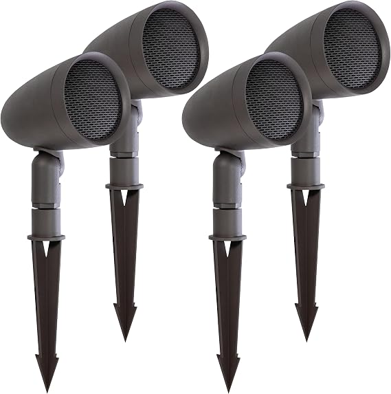 Sonance - Garden Series Passive 2-Way Outdoor Speakers 4.1 (Set of 4) - Dark Brown