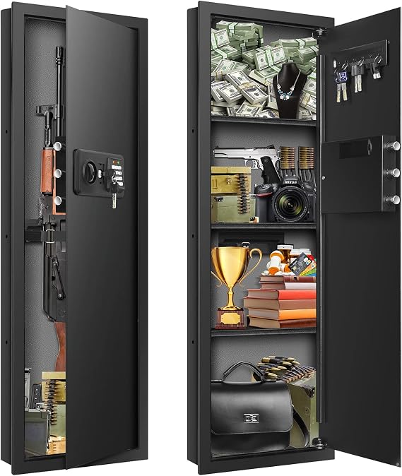 43.3" Tall Fireproof Wall Safe Between Studs 16" Centers with Hidden Bottom