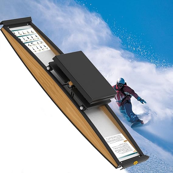 Ski Exercise Machine, Ski Equipment Indoor Aerobic Wind Resistance Machine, Indoor Strength Training Home Gym Equipment, Cardio Training Ski Machine