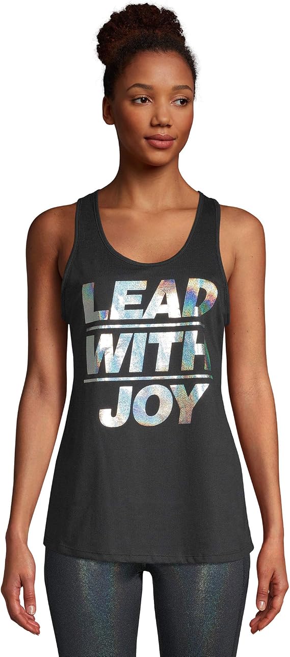 ZUMBA Graphic Print Dance Fitness Tank Tops Activewear Workout Tops for Women
