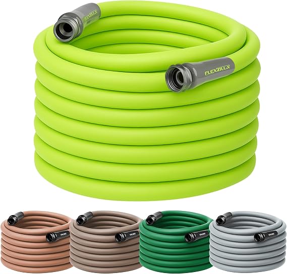 Flexzilla Garden Hose 5/8 in. x 100 ft., Heavy Duty, Lightweight, Drinking Water Safe, Zilla - HFZG5100YW-E, Green