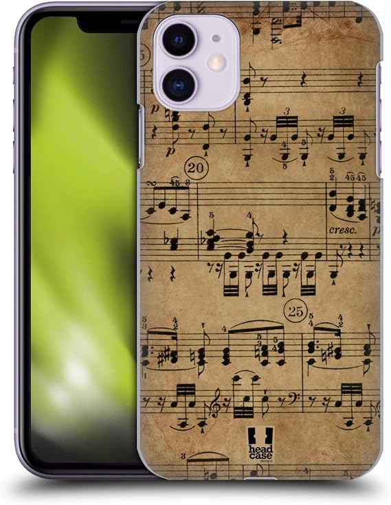 Head Case Designs Beethoven Music Sheets Hard Back Case Compatible with Apple iPhone 11