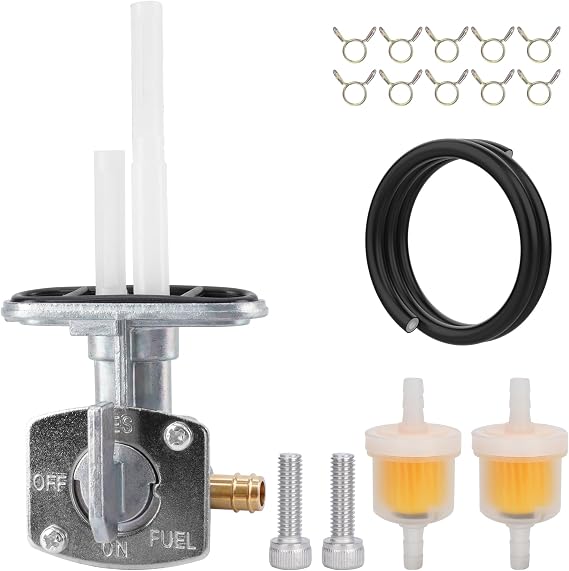 Petcock Fuel Shutoff Valve For Kazuma 50 Falcon 90 RedCat 50 Kids ATV Quad | Fuel tank switch replacement part compatible with 50cc 110cc 150cc 250cc kids ATV and quad bikes