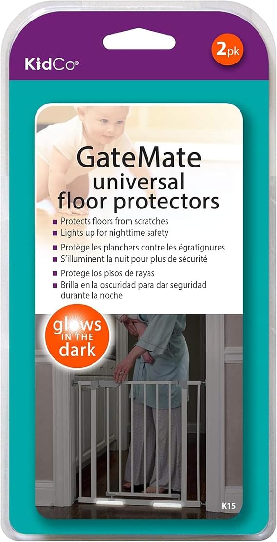 KidCo K15 GateMate Floor Protector 2/Pkg - Baby Gate Floor Covers (Clear)